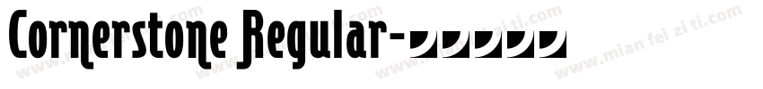 Cornerstone Regular字体转换